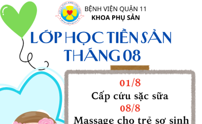 Lớp học tiền sản tháng 8 năm 2024